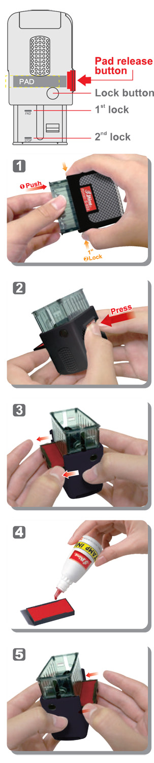 Shiny Self Inking Stamp Pad Replacement Graphic - small