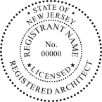 New Jersey Registered Architect Seals