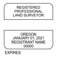 Oregon Registered Professional Land Surveyor Seals