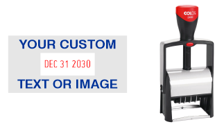 Order Now! Make your 2000 Plus 2460 Date Stamp your own with up to 4 customizable lines at Stamp-Connection.com. Free Shipping. No Sales Tax - Ever!
