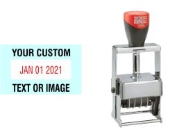 Order Now! The 2000 Plus Expert Line 3160 Date Stamp with custom text makes sorting, organizing, and labeling your office documents easier. Free Shipping. No Sales Tax - Ever!