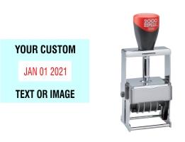 Order Now! The 2000 Plus Expert Line 3360 Stamp with custom text makes dating and sorting your office documents quick and easy. Free Shipping. No Sales Tax - Ever!