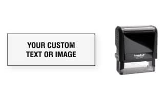 Order Now! Trodat Printy 4913 Rubber Stamp. Add lines of text, upload artwork, or both. Free Shipping. No Sales Tax - Ever!