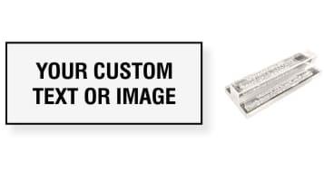 1.25 x 3 Acrylic See-Thru Stamps Made Daily Online! Free same day shipping. Excellent customer service. No sales tax - ever.