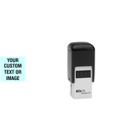 Leave your mark in tiny spaces with the 2000 Plus Q12 self-inking stamp from Stamp-Connection.