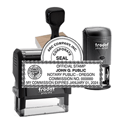 custom notary and seal stamp design preview 