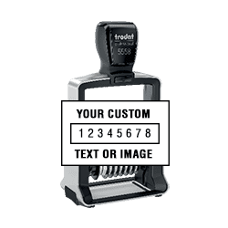custom number text with design preview