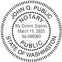 image of a round notary embossed seal