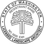 Washington State Landscape Architect seal