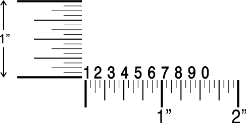 image of Shiny No. 1-10 traditional number stamp impression