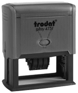 Order Now! Trodat Printy 4731 Date Stamp.  Add custom text or artwork around the adjustable date. Free Shipping. No Sales Tax - Ever!
