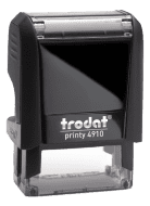 Order Now! Trodat Printy 4910 Rubber Stamp. Add lines of text, upload artwork, or both. Free Shipping. No Sales Tax - Ever!