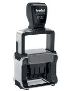 The Trodat 5030 line date stamps have a 5/32" impression size, 11+ years bands, & has 8 ink colors to choose from. Free same-day shipping. No Sales Tax!