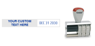 Trodat Classic 3170 local dater stamp with custom text makes sorting, organizing, & labeling your documents easier.