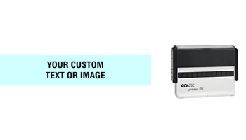 When you need a wider self-inking stamp with enough room for your custom message, the COLOP Printer 25 Stamp is the ideal stamp.