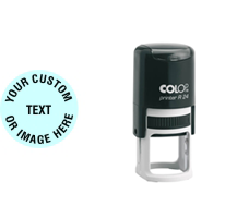 Order Now! 2000 Plus Printer R24 Round Self-Inking Stamp. 1 inch diameter impression. Free Shipping!