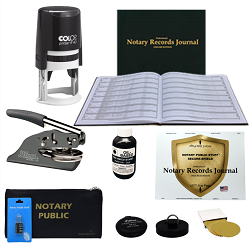 WA-NOTARY-KIT-3-ROUND - WA Notary Stamp Professional Kit - Round Seal