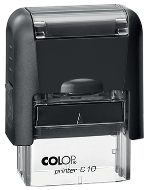Custom COLOP Series C self-inking stamp makes your repetitive writing tasks fast and easy! COLOP compact series stamps. 8 unique ink colors! Free shipping! No Sales Tax!