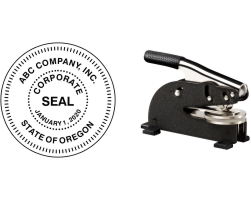 Shiny EZ Heavy Duty  Corporate Seal Embossers are designed for buisness, government and other official applications. Free same-day shipping! No Sales Tax!