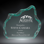 Order Now! 5" Iceberg shaped jade acrylic freestanding award. Custom engraved with your submitted text or artwork.
Free Shipping! No Sales Tax - Ever!