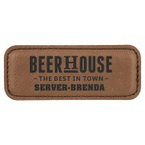 Leather name tags made daily online. Free same day shipping. No sales tax - ever.
