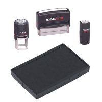 New Ideal self-inking replacement pads. Just select your Ideal stamp model and ink color. 8 Colors available. Free Shipping. No Sales Tax - Ever!