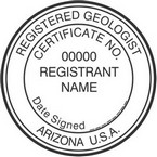 Arizona Registered Geologist Seals