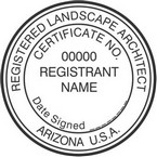 Arizona Registered Landscape Architect Seals