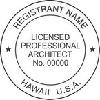 Hawaii Licensed Professional Architect Seals