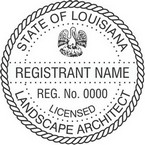 Louisiana Licensed Landscape Architect Seals