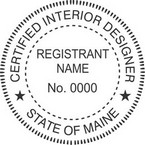 Maine Certified Interior Designer Seals