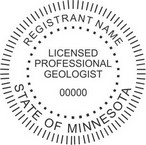 Minnesota Round Licensed Professional Geologist Seals