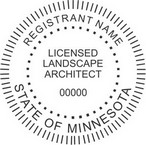 Minnesota Round Licensed Landscape Architect Seals