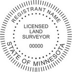 Minnesota Round Licensed Land Surveyor Seals