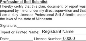 Minnesota Rectangle Licensed Soil Scientist Seals