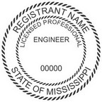 Mississippi Licensed Professional Engineer Seals