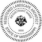 Mississippi Registered Landscape Architect Seals