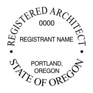 Oregon Registered Architect Seals