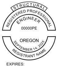 Oregon Registered Professional Structural Engineer Seals