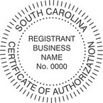 South Carolina Certificate of Authorization Seals