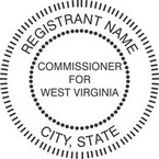 West Virginia Commissioner Seals