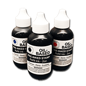 Two Ounce Bottle of Oil-Based Stamp Ink. For use with iStamp or 2000 Plus HD pre-inked stamps. Lasts 30,000 impressions. Free Shipping! No Sales Tax - Ever!