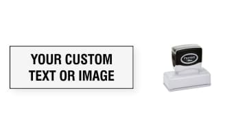 The EA-150 Stamp is the perfect size for your stamp needs, from address stamps to bank endorsement stamps. No sales tax ever.