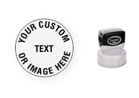 Order the Shiny Premier 535 Multi-Surface Stamp for a custom round stamp at 1-5/8 inches in diameter. Free & Fast Shipping. No sales tax ever!