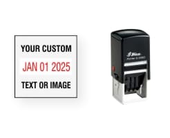 Shiny 530D Date stamps made daily online. Free same day shipping. Excellent Customer Service. No sales tax - ever.