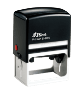 Shiny S-829 Self-inking Stamp are custom made daily. Impression size of 1-9/16" x 2-1/2". Enter text or upload your own artwork. Choose from 8 ink colors. Same day shipping. No sales tax - ever!