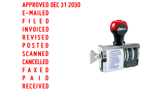 S70 Date & Phrase Stamps Shipped Daily Online. Free same day shipping. Excellent customer service. No sales tax - ever.