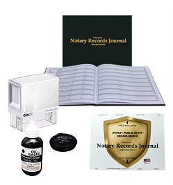 Official California starter rectangle seal notary kit includes everything you need to efficiently perform your notary transactions and duties. Free Shipping!