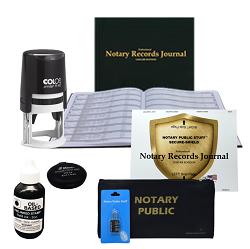 NC-NOTARY-KIT-2-ROUND - North Carolina Notary Stamp Intermediate Kit - Round 
