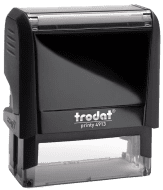 Custom self inking Trodat 4913 signature stamps. Just upload your signature, pick a ink color, & we'll ship within 1 day. Free Shipping! No Sales Tax!